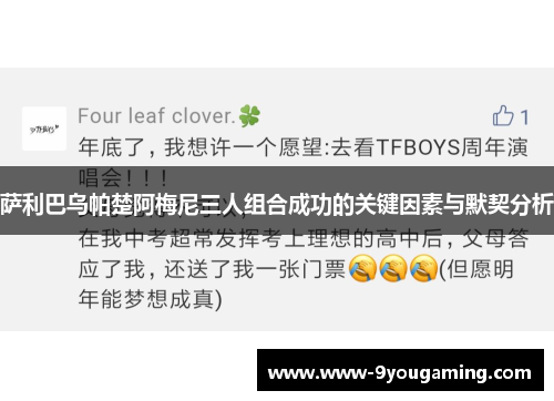 萨利巴乌帕楚阿梅尼三人组合成功的关键因素与默契分析
